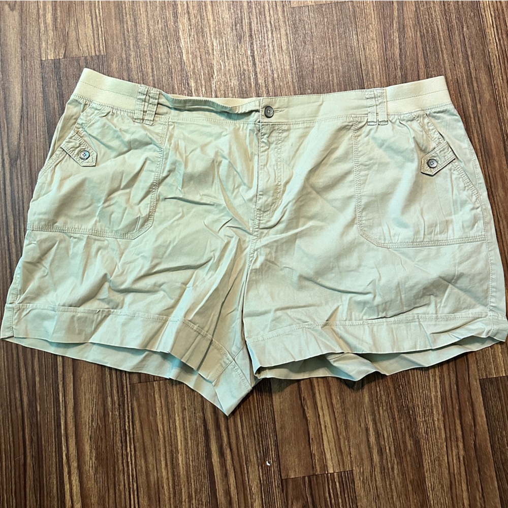 Women's Plus Tan Casual Shorts Sonoma Brand Sz 24